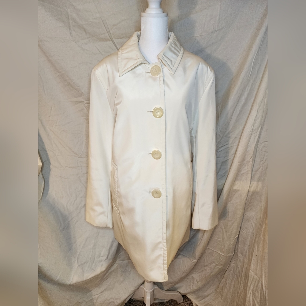 Luxurious cream dress jacket Jones New York ladies LG coat